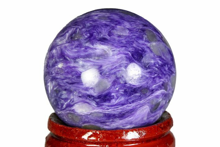 Polished Purple Charoite Sphere - Siberia #355783